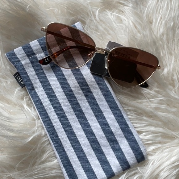 JCREW METAL CAT-EYE SUNGLASSES NWT - Picture 7 of 11